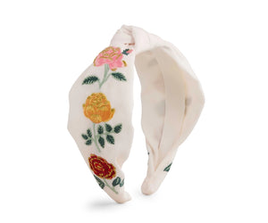 Rifle Paper Roses Embroidered Headband-K. Ellis Boutique