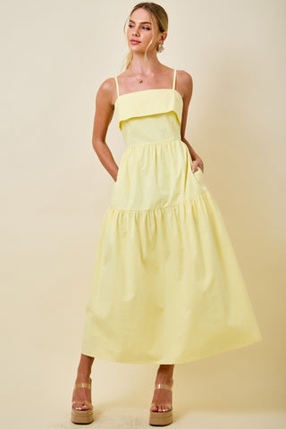 Blayke Midi Dress- Butter-Midi/Maxi Dress-K. Ellis Boutique