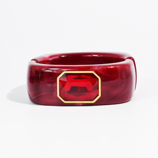 The Gemma Cuff Bracelet: Ruby-Bracelet-K. Ellis Boutique
