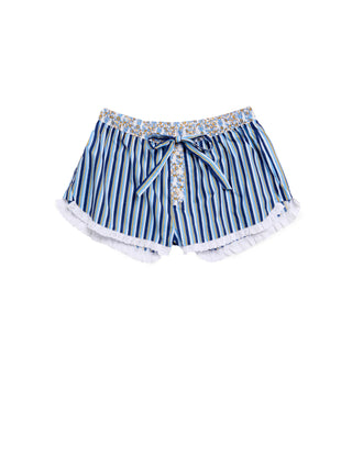 Striped Boxer Short- Blue-K. Ellis Boutique