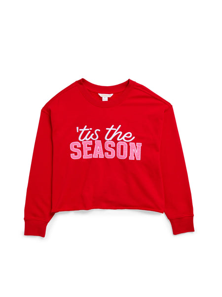 Shiraleah "Tis The Season" Lounge Sweatshirt, Red-K. Ellis Boutique