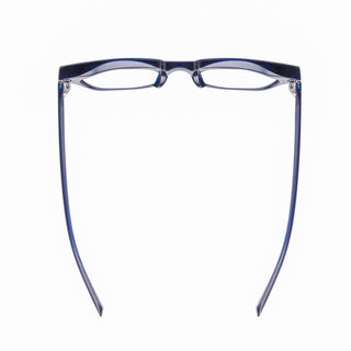 DECCO | Transparent Navy Blue | Blue Light Blocking: 2.00