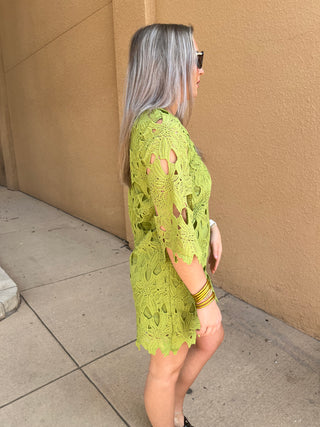 Sage Garden Dress-Mini Dress-K. Ellis Boutique