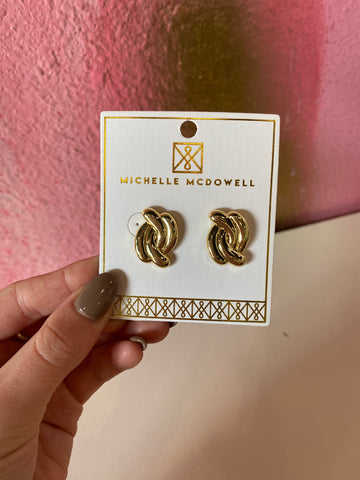 Harris Earrings- Gold-K. Ellis Boutique