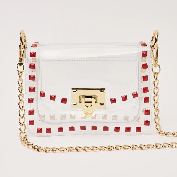 The Jackie in Red- Clearly Handbags-K. Ellis Boutique