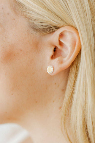 Alice Pearl Stud Earrings-Earrings-K. Ellis Boutique