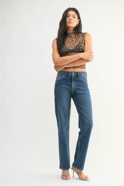 Super Soft 90's Longer Straight | Just Black Denim-K. Ellis Boutique