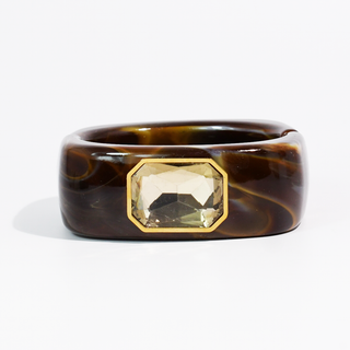The Gemma Cuff Bracelet: Emerald-Bracelet-K. Ellis Boutique