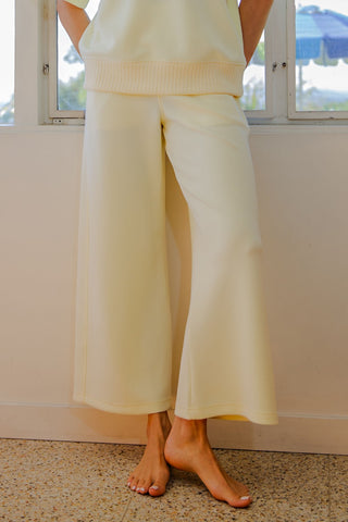 Scuba Luxe Pants- Lemon-Pant-K. Ellis Boutique