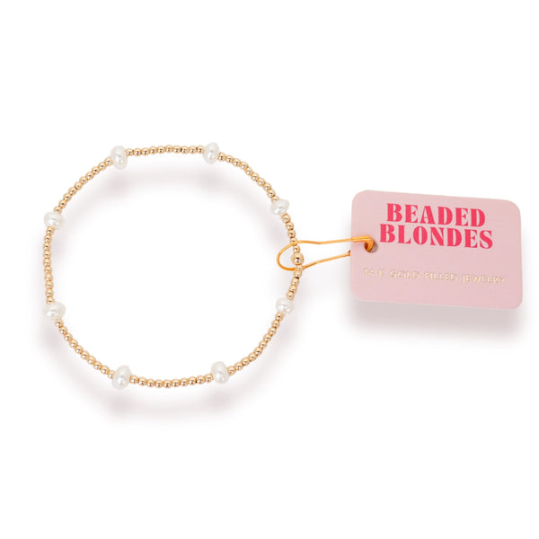 Dainty Kate Peral Bracelet- Beaded Blondes-K. Ellis Boutique