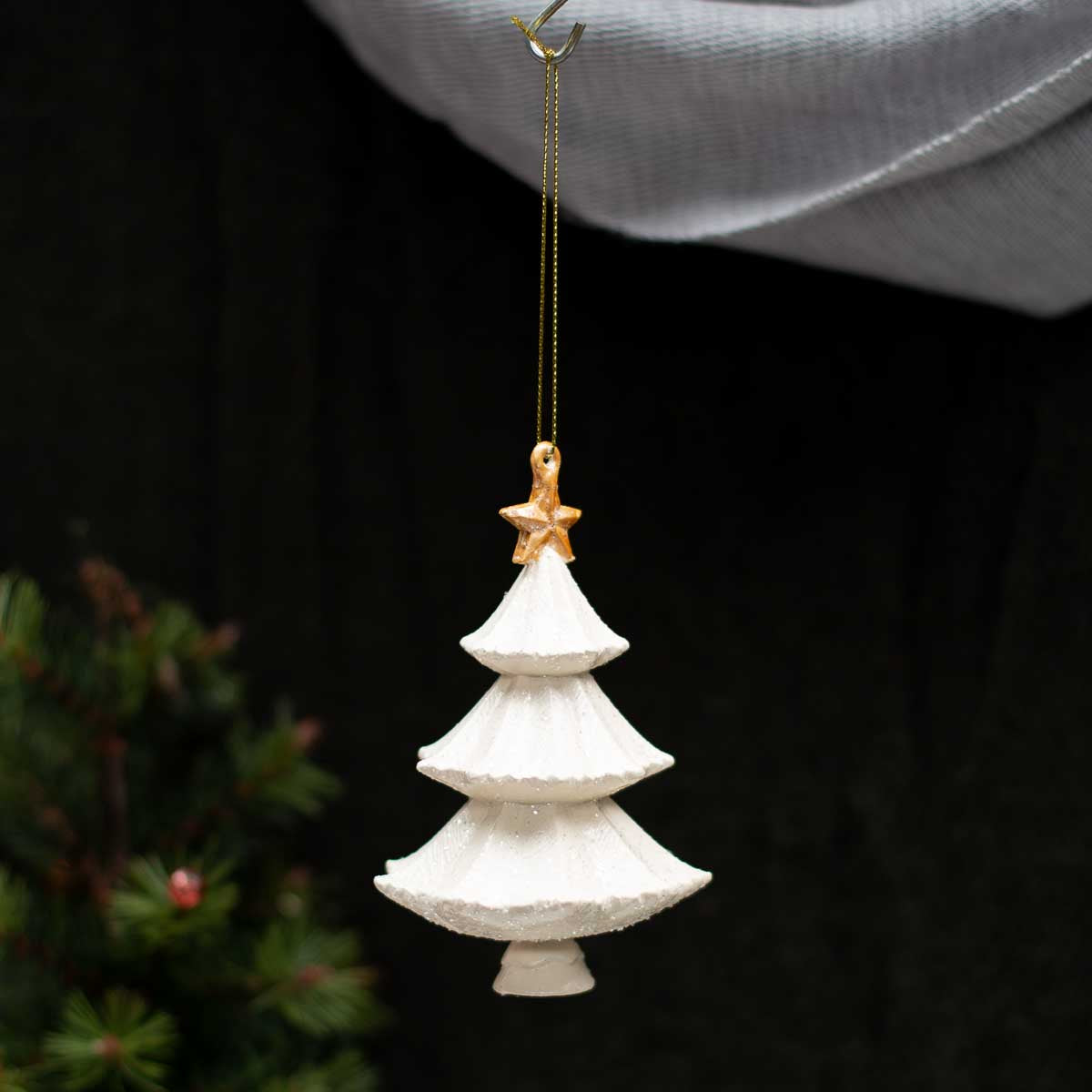 Spokane Tree Ornament- White-K. Ellis Boutique