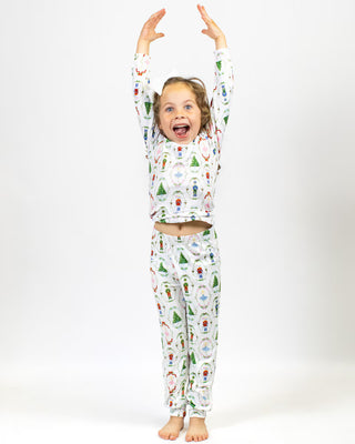 Kid's Nutcracker Waltz Long Sleeve Pajamas-gifts-K. Ellis Boutique