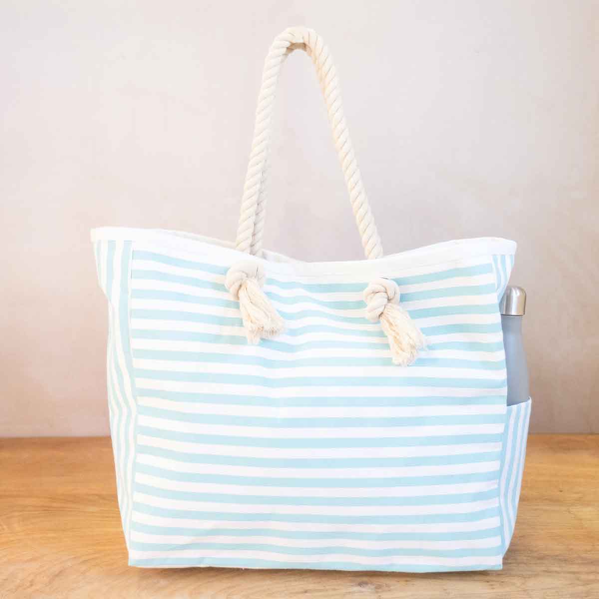 Canaveral Tote in Blue/White-K. Ellis Boutique