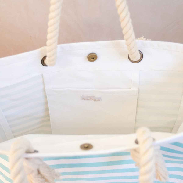 Canaveral Tote in Blue/White-K. Ellis Boutique