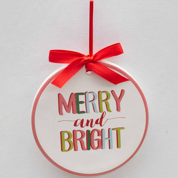Merry & Bright Ornament-K. Ellis Boutique