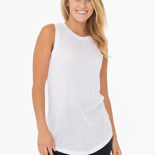 Modal Blend Classic Tank Top- White-Basic Tee/Tank-K. Ellis Boutique