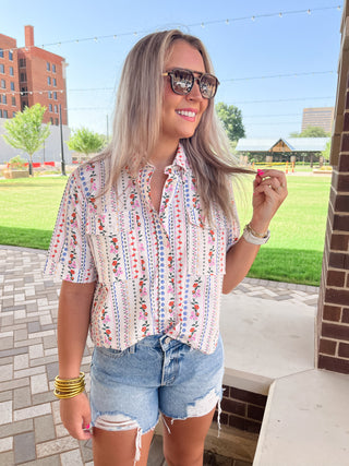 Floral Garden Top- Karlie