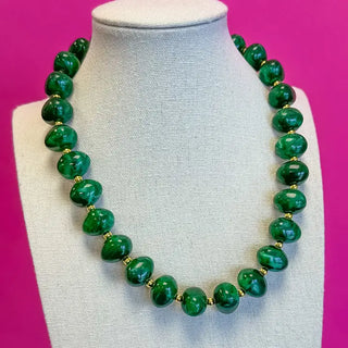 Baube Bead Necklace- Green-Necklace-K. Ellis Boutique