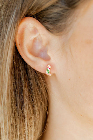 Tulip Cowgirl Boot Earrings-Earrings-K. Ellis Boutique