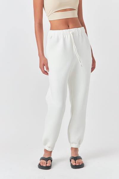 Loungewear Pants- White-K. Ellis Boutique