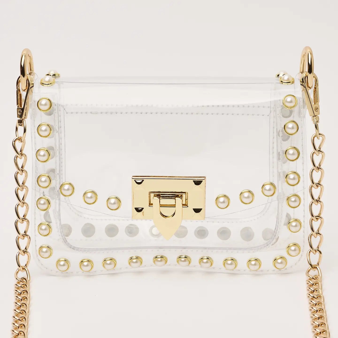 The Jackie in Pearl- Clearly Handbags-K. Ellis Boutique