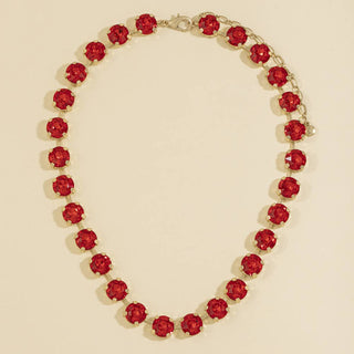 Round Crystal Tennis Necklace: CR-Necklace-K. Ellis Boutique