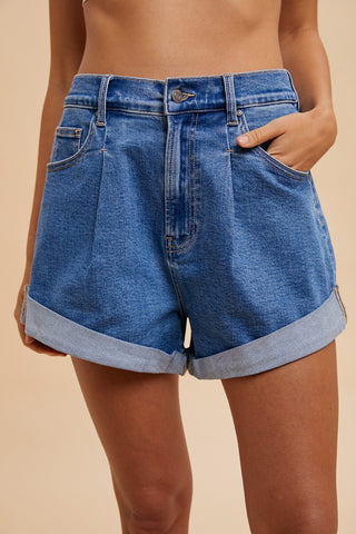 Comfort Stretch Loose Fit Denim Shorts-K. Ellis Boutique