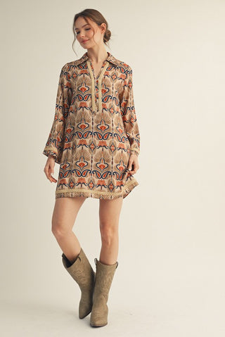 Boho Shift Mini- Toffee-K. Ellis Boutique