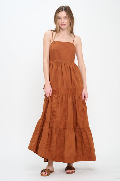 Ridge Maxi Dress- Terracotta-K. Ellis Boutique