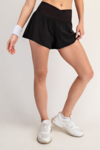 On The Move Crossover Short-Shorts & Skirts-K. Ellis Boutique