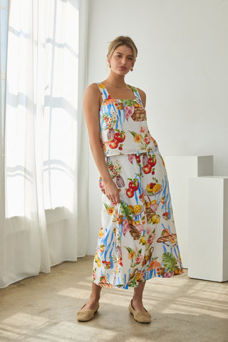 The Summer Printed Skirt Set-Set-K. Ellis Boutique