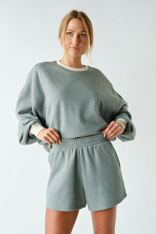 Contrast Crewneck Set-Set-K. Ellis Boutique