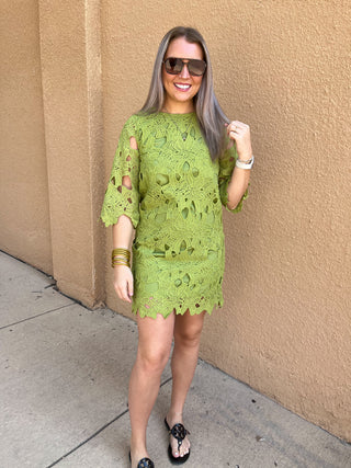 Sage Garden Dress-Mini Dress-K. Ellis Boutique