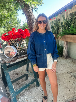 Hudson Denim Jacket-Jacket-K. Ellis Boutique