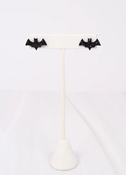 Bat Stud Earrings- Black-K. Ellis Boutique