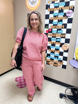 Shirley Gingham Set-Set-K. Ellis Boutique