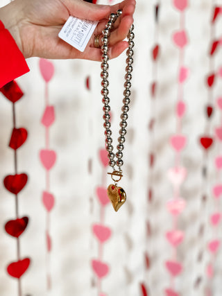 Glam Heart Necklace-K. Ellis Boutique