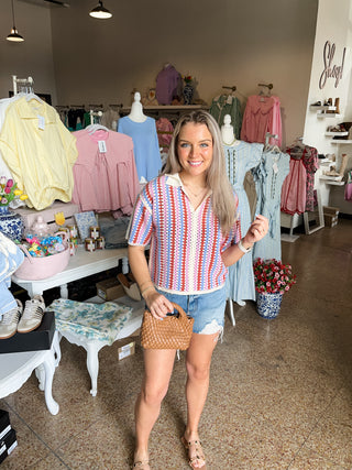 MISSY TOP IN VIOLINE-Short Sleeve Top-K. Ellis Boutique