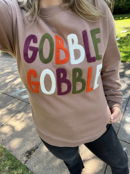 Gobble Gobble Sweatshirt-K. Ellis Boutique