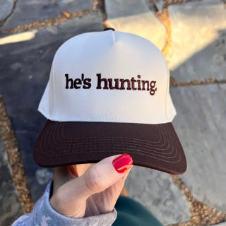 He's Hunting Trucker Hat-Hats-K. Ellis Boutique
