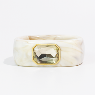 The Gemma Cuff Bracelet: Emerald-Bracelet-K. Ellis Boutique