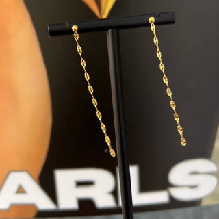 DAINTY CHAIN EARRINGS-Earrings-K. Ellis Boutique