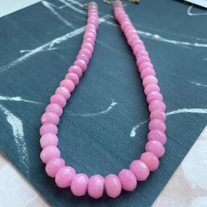 Bubblegum Gemstone Necklace-K. Ellis Boutique