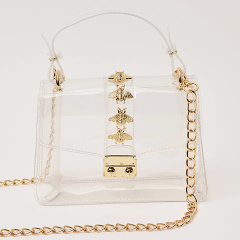 The Kathryn in Bee- Clearly Handbags-K. Ellis Boutique