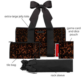 Case-Mate Mahjong Jelly Tote Set: Tortoiseshell Bow