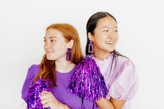 Kennedy Earrings - Purple Amethyst