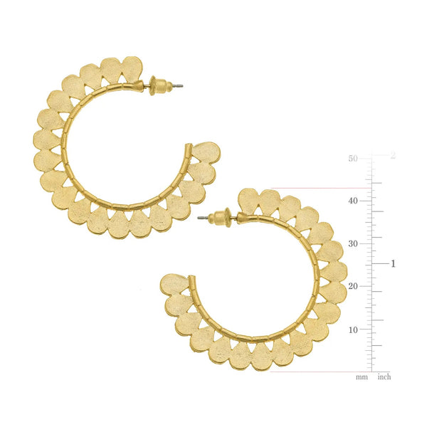 Susan Shaw Raindrop Hoops-K. Ellis Boutique