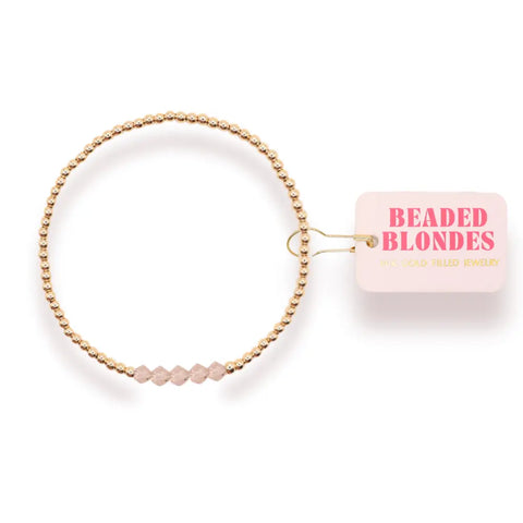 Beaded Blondes- Champagne Kim Bracelet-K. Ellis Boutique