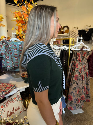 Aspen Hooded Knit-Short Sleeve Top-K. Ellis Boutique