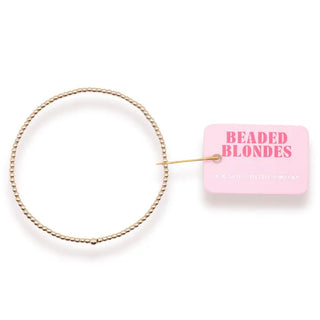 Beaded Blondes 2mm Beaded Bracelet- Gold-Bracelet-K. Ellis Boutique